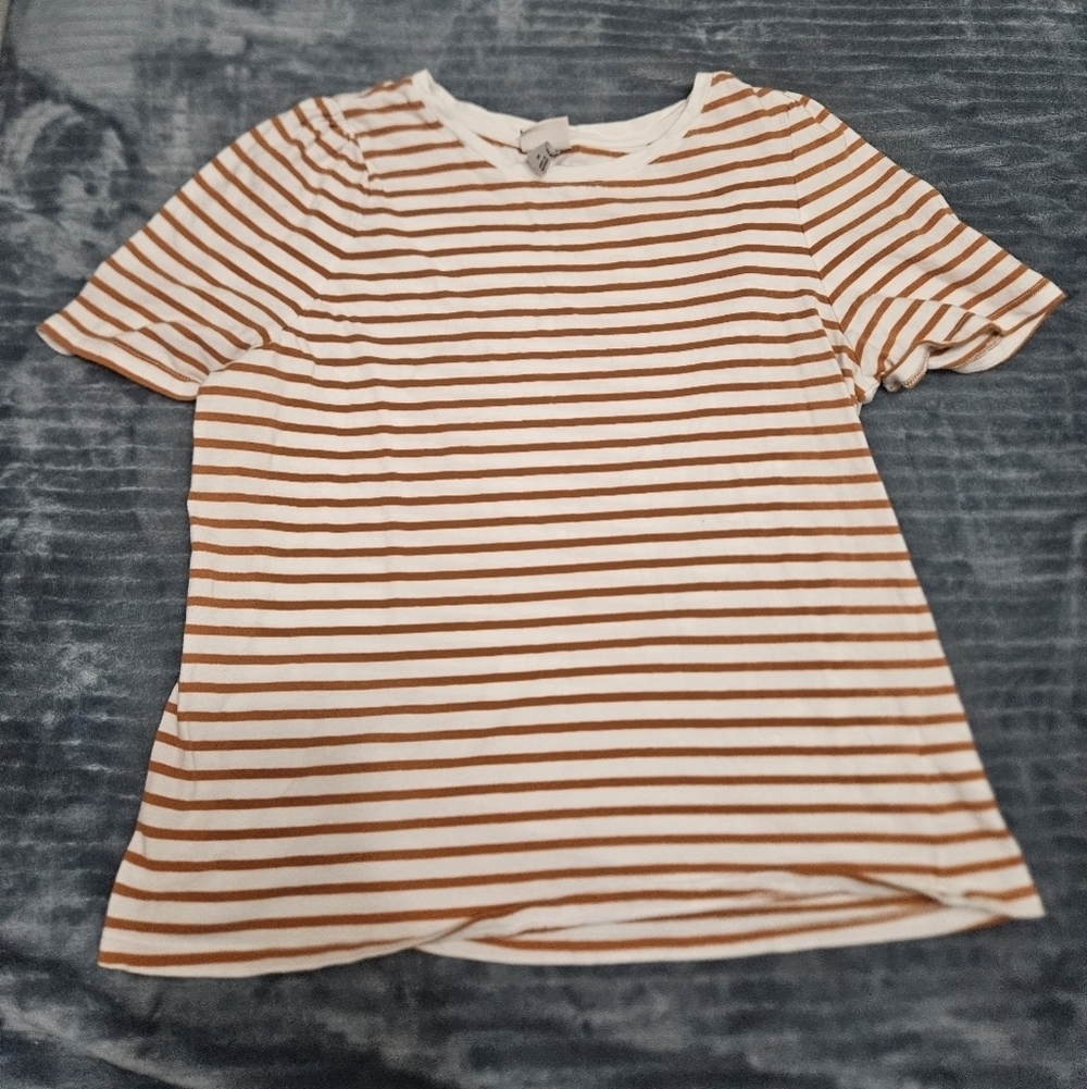 A New Day Striped Short Sleeve Tee!